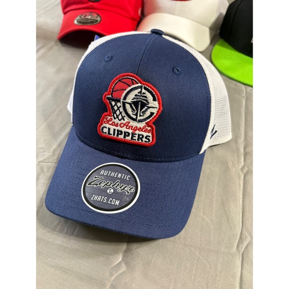Zephyr Other - Zephyr NBA Los Angeles Clippers Snapback Trucker Hat Navy Blue White Mesh Cap